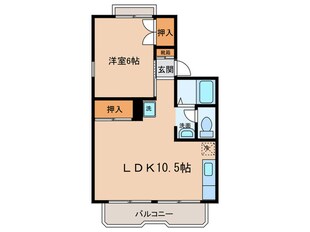 ファミ－ル清水Ｃ1の物件間取画像